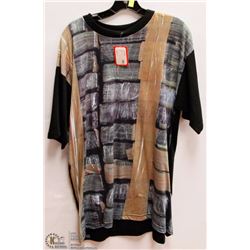 MENS SIZE ONE SIZE BRICK WALL GRAPHIC T-SHIRT