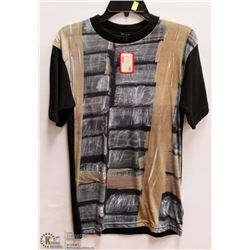MENS SIZE ONE SIZE BRICK WALL GRAPHIC T-SHIRT