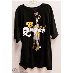 MENS SIZE 2 XLARGE TITS CARAMEL QUEEN BLACK T-SHIRT