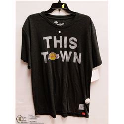 MENS SIZE XLARGE LA LAKERS THIS TOWN GREY T-SHIRT