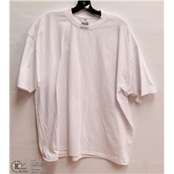 MENS SIZE 2 XLARGE WHITE T-SHIRT LOOSE FIT SLEEVES