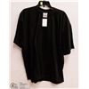 Image 1 : MENS SIZE 2 XLARGE BLACK T-SHIRT LOOSE FIT SLEEVES
