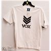 Image 1 : MENS SIZE SMALL VOX LOGO WHITE T-SHIRT