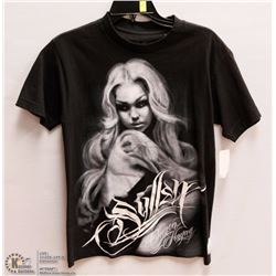 MENS SIZE SMALL SULLEN GHOSTLY WOMAN GRAPHIC