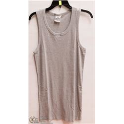 MENS SIZE 3 XLARGE GREY RIBBED ATHLETIC TANK TOP