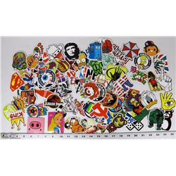 COLLECTION OF 95+ POP CULTURE STICKER DECALS