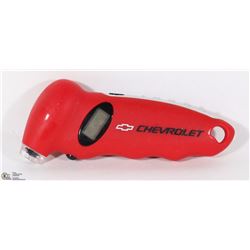 NEW CHEVROLET BRANDED DIGITAL TIRE PRESSURE GAUGE