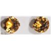 Image 1 : #3-14K YELLOW GOLD CITRINE STUD EARRINGS