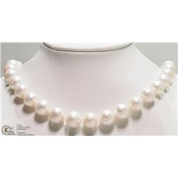 #17-STERLING SILVER FRESHWATER PEARL NECKLACE