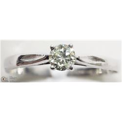 #32-14K WHITE GOLD DIAMOND (0.20CT) SOLITAIRE