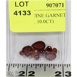 #33-GENUINE GARNET GEMSTONES (APPROX. 10.0CT)