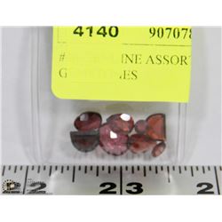 #40-GENUINE ASSORTED GARNET GEMSTONES
