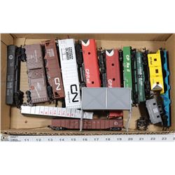 FLAT OF ASSORTED HO SCALE TRAINS