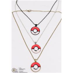 THREE NEW POKÉMON PENDANTS ON CHAINS