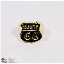 STAINLESS STEEL RING MENS ROUTE 66