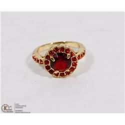 RETRO INLAID WITH REDED CRYSTAL LADIES R