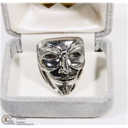MAN'S HEAVY  STAINLESS STEEL RING BAND VENDETTA