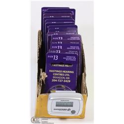 15 PACKS OF SIZE 13 HEARING AID BATTERIES -