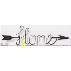 NEW METAL "HOME" ARROW WALL HANGING