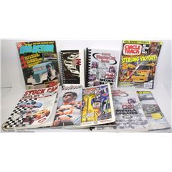 FLAT OF VINTAGE NASCAR RACING PROGRAMS,.