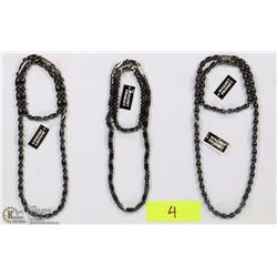 SET OF 3 MAGNETIC BEAD NECKLACE/BRACELET COMBOS