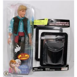 FROZEN KRISTOFF DOLL AND LOCKER LOUNGE ACCESSORIES