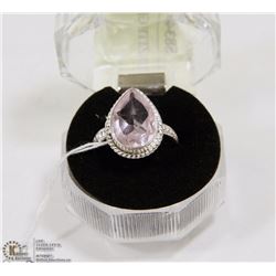 #59-PINK KUNZITE GEMSTONE RING