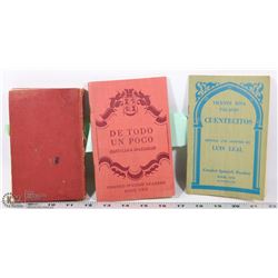LOT OF THREE BOOKS FROM YEARS 1929,1936,1944