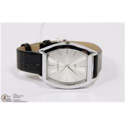ROCKY STAINLESS WATCH WITH LEATHER BAND AND NEW