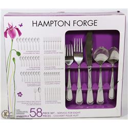 HAMPTON FORGE 58PC CUTLERY SET
