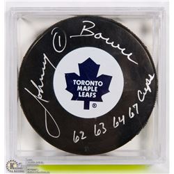 JOHNNY BOWER SIGNED TORONTO MAPLE LEAFS