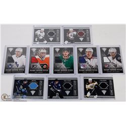 10 PATCH HOCKEY CARDS