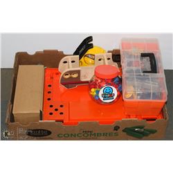 LARGE KIDS TOY LOT - HOME DEPOT BENCH, TOOLS.