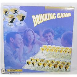 GLASS CHESS SET DRINKING GAME