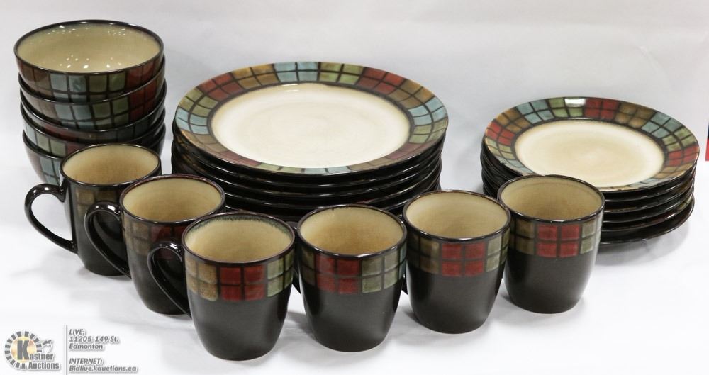 MIKASA ANTIGUA DINNER WARE DISHES.