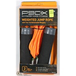 P90X EXTREME HOME FITNESS WEIGHTED JUMP ROPE WITH