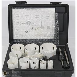 13 PC BI-METAL HOLE SAW KIT IN CASE