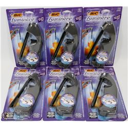 LOT OF 6 NEW BIC LIGHTERS