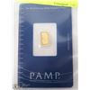 Image 1 : PAMP .999 ONE GRAM GOLD BAR