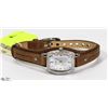 Image 1 : NEW LADIES FOSSIL LEATHER BAND WATCH