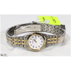 NEW LADIES WHITE FACE SEIKO WATCH