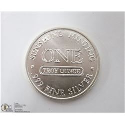 SUNSHINE MINT .999 SILVER 1 TROY OUNCE COIN