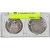 Image 1 : 1940 & 1965 CANADIAN 50 CENT COINS.