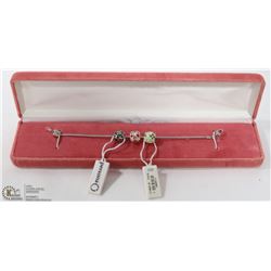 NEW STERLING SILVER .925 BRACELET AND 3