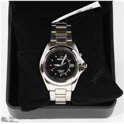 NEW MENS SEIKO SILVER TONE WATCH WITH GIFTBOX