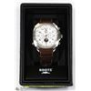Image 1 : NEW MENS ROOTS BROWN LEATHER STRAP WATCH