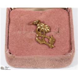 10KT GOLD FLOWER PENDANT