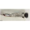 Image 3 : 11) 14KT WHITE GOLD BLACK & 94 WHITE DIAMOND RING