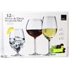 Image 1 : BOX OF 12 NEW WINE GLASSES.