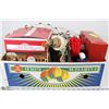 Image 1 : BOX OF CHRISTMAS LIGHTS AND DECORATIONS